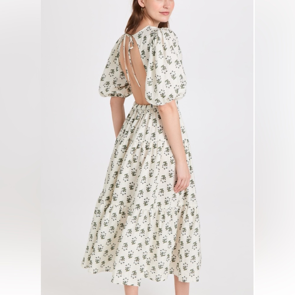 RHODE Midi Linen Dress Size Medium